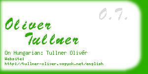 oliver tullner business card