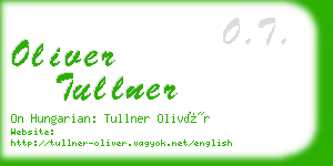 oliver tullner business card